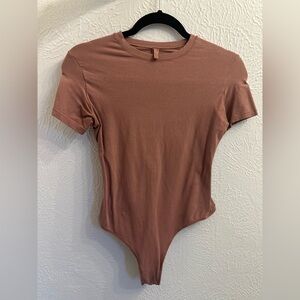 SKIMS - Rose Clay - Cotton Jersey Bodysuit - M